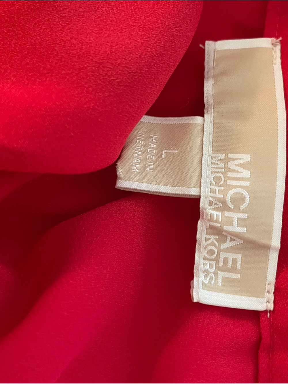 MICHAEL Michael Kors Vibrant Red Women's Blouse